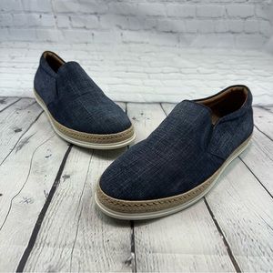 Peter Huber Espadrilles Denim Canvas Shoes Slip On